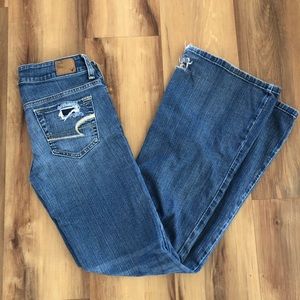 AE hipster ripped jeans size 0